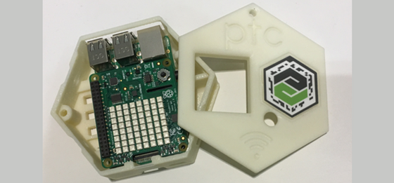 Polymer tile designed in 3D CAD