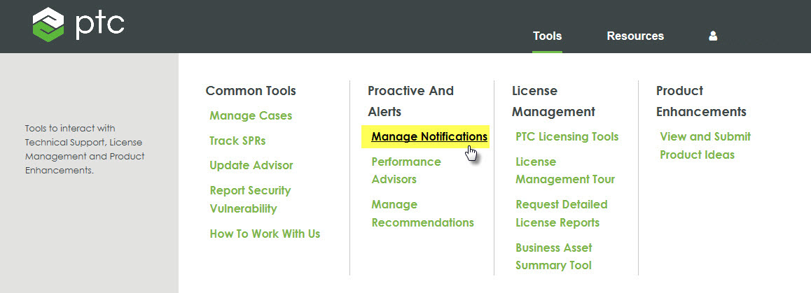 Manage Notifications